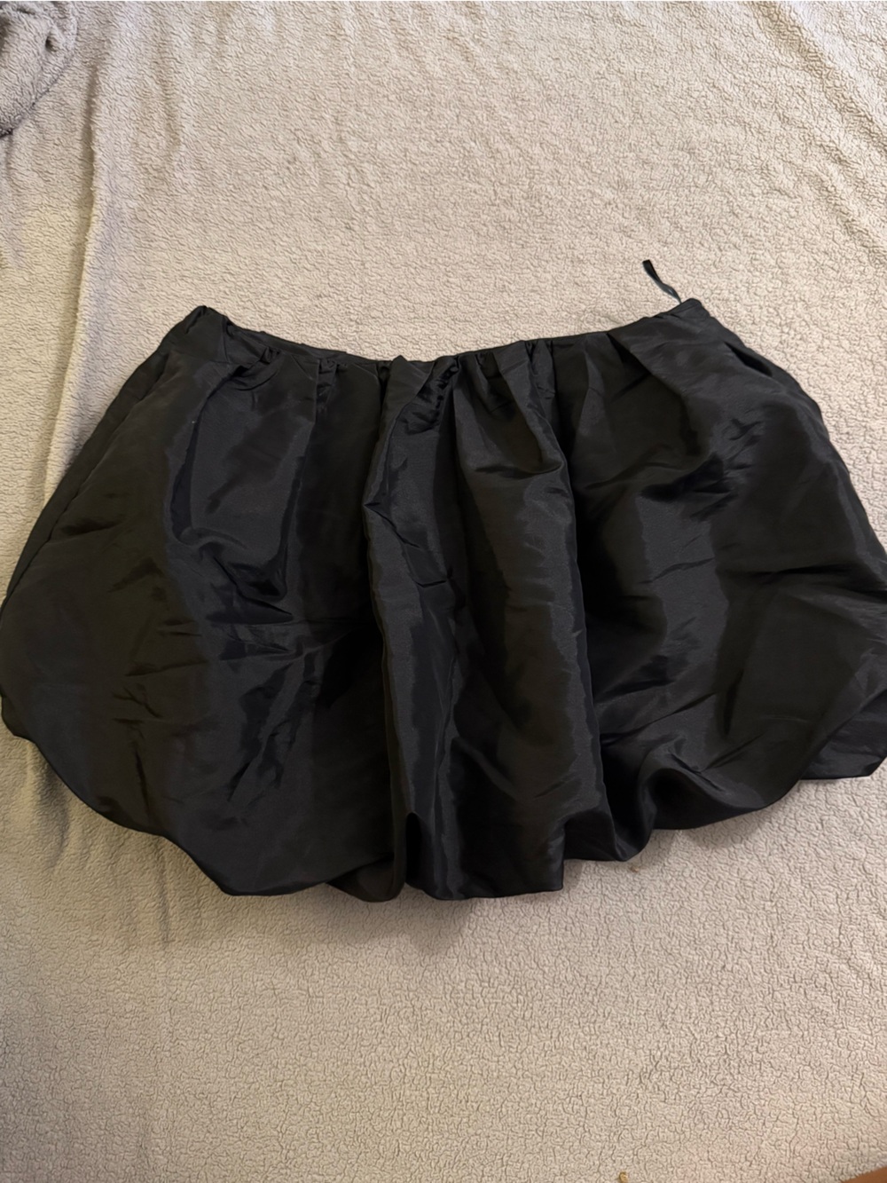 12th Tribe Black Bubble Mini Skirt